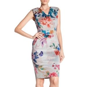 Calvin Klein Printed Scuba Dress